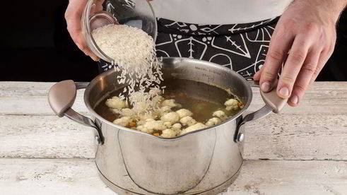 овощной суп с зеленым горошком