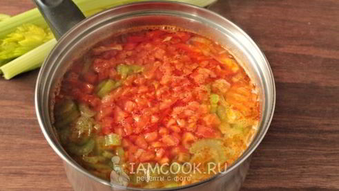 постный овощной суп с сельдереем