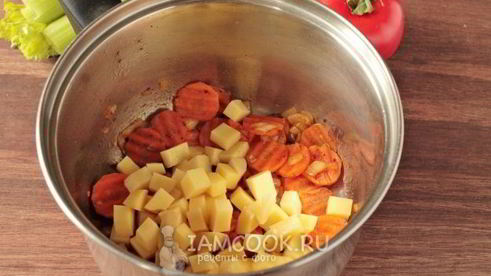 постный овощной суп с сельдереем