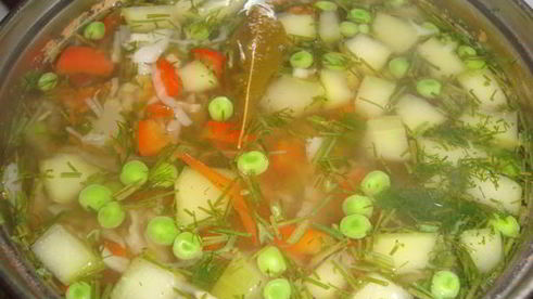 суп овощной вегетарианский