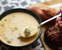 Суп с плавленным сыром