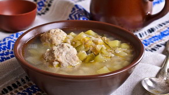 Рецепт Легкого рассольника с фрикадельками