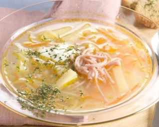 Рассольник ленинградский с перловой крупой