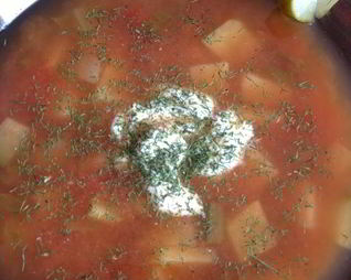 Рассольник похмельный