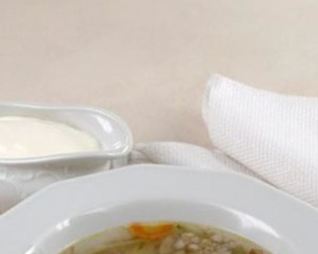 Рассольник рыбный с гречневой крупой