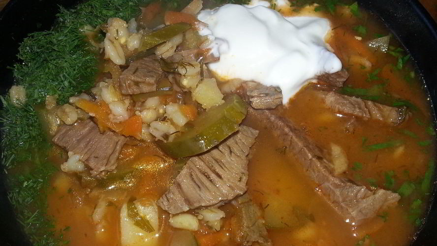 Рецепт рассольника с говядиного