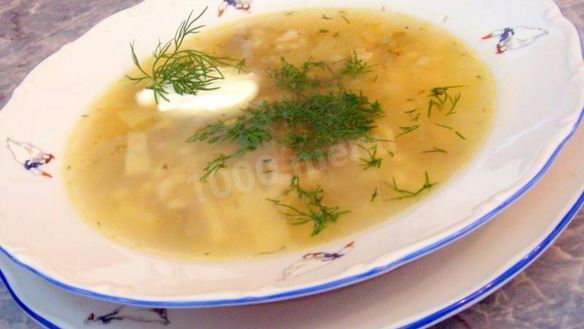 Рецепт Рассольника с говяжьими почками и перловкой