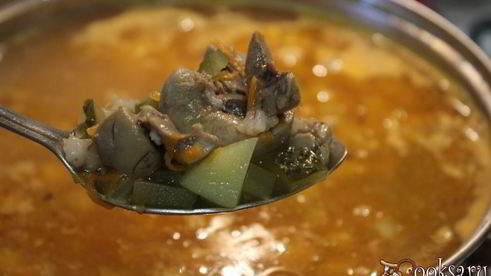 рассольник с говяжьими почками