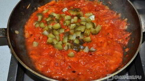 рассольник с копченостями