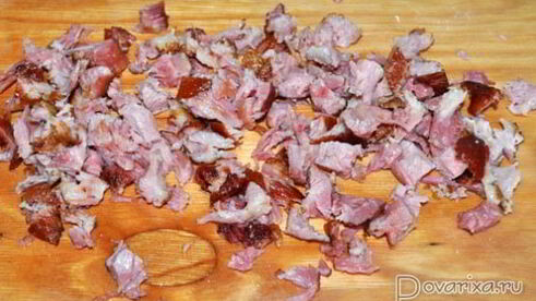 рассольник с копченостями