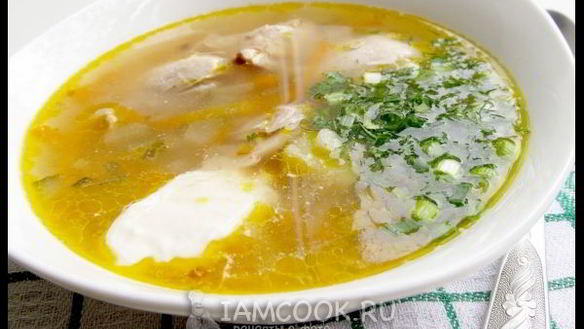 Рецепт Рассольника с курицей и булгуром