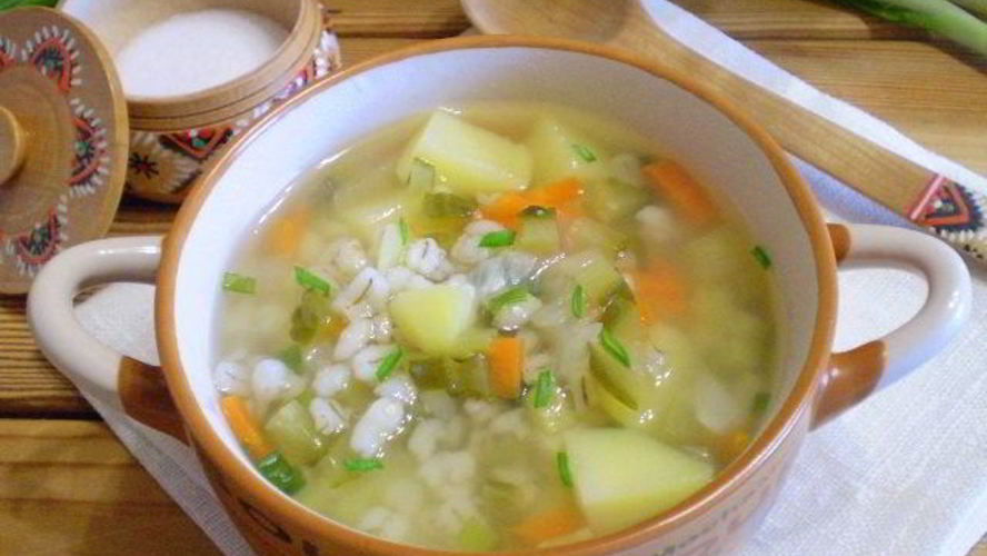 Рецепт рассольника с перловкой