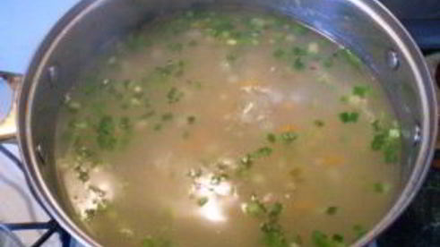 рассольник с перловкой
