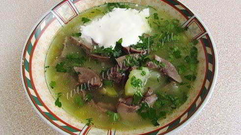 рассольник с почками