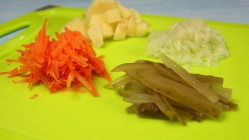 рассольник с пшеном