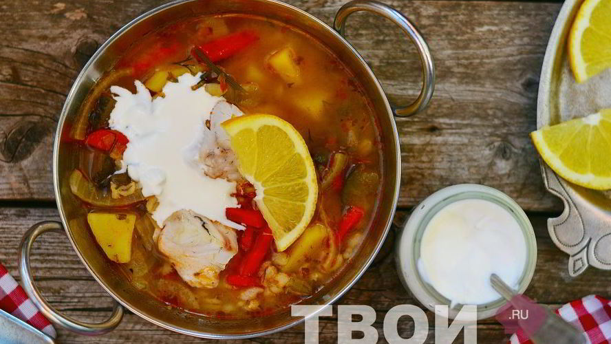 Рецепт рассольника с рисом и рыбой