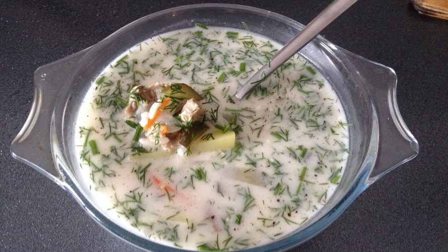 Рецепт рассольника с рисом