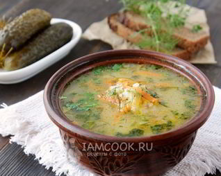 Рассольник вегетарианский