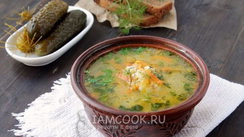 рассольник вегетарианский