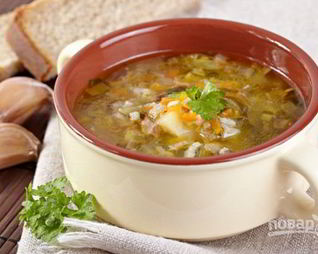 Суп Рассольник с рисом