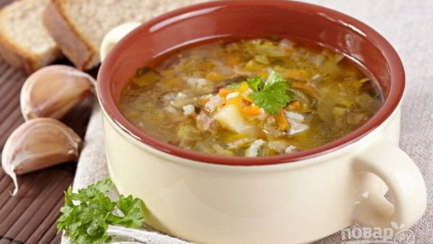 Рецепт супа рассольник с рисом