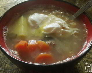 Чечевичные зеленые щи