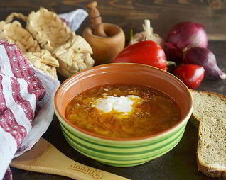 Деревенские зимние щи