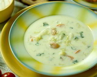 Грибные щи с сыром