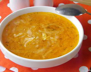 Постные щи из квашеной капусты