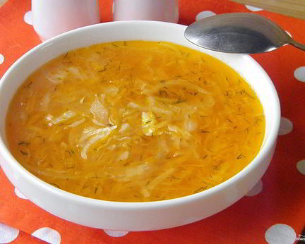 Постные щи из квашеной капусты