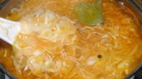 постные щи из квашеной капусты