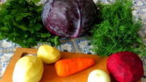 щи из красной капусты