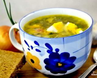 Щи из щавеля с капустой