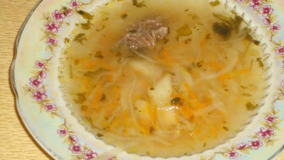 Рецепт Щей кислых с говядиной