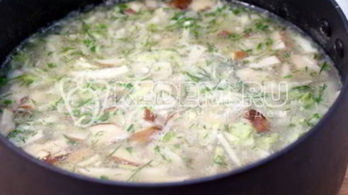 щи с грибами