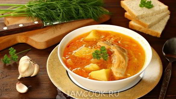 Рецепт Щей с курицей в мультиварке