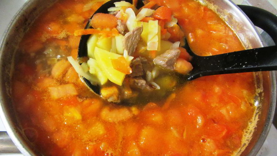 Рецепт щей с помидорами и болгарским перцем