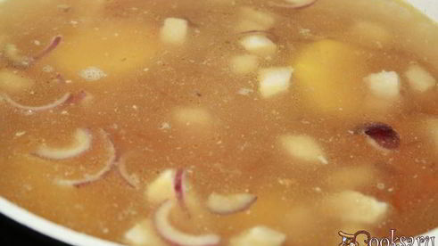 щи со свежей капустой и свиной грудинкой