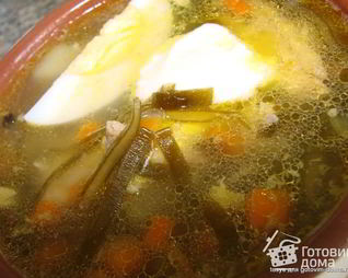 Щи зеленые с морской капустой Дальневосточные