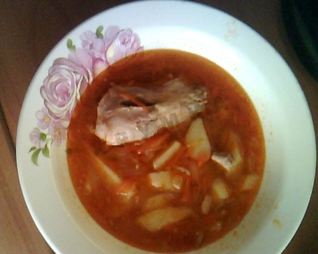 Суп щи из квашеной капусты с мясом