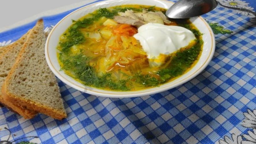 Рецепт вкусных щей с курицей из свежей капусты