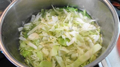 вкусные щи с курицей из свежей капусты