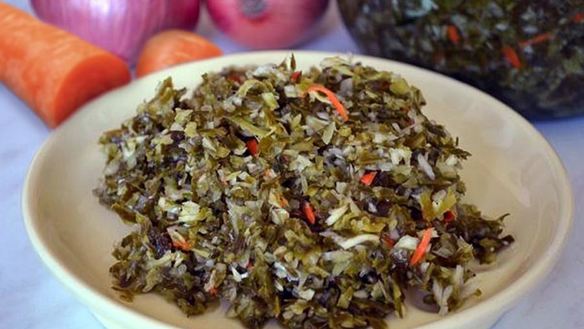 Рецепт Зеленых щей из капусты на зиму