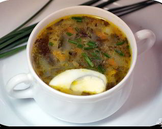 Зеленые щи со щавелем