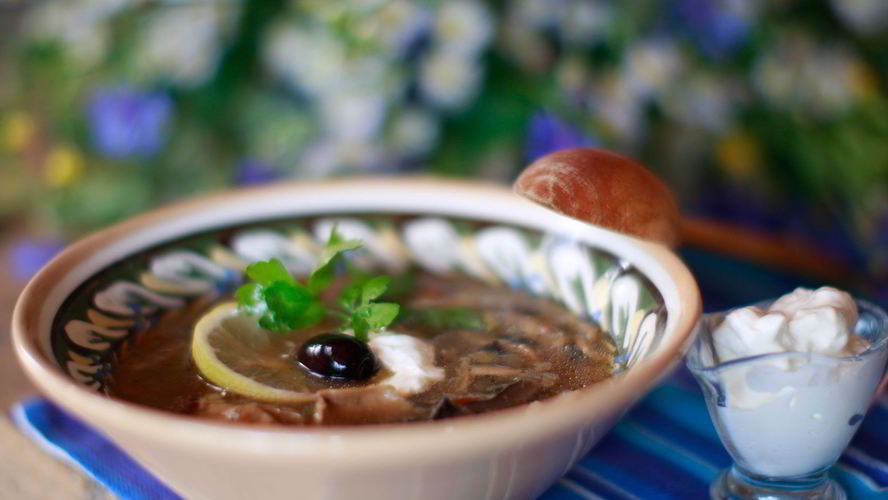 Рецепт грибной солянки с капустой