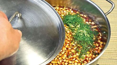 овощная солянка с грибами