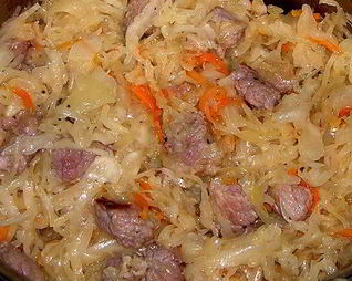 Солянка из говядины и квашенной капусты