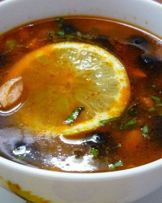 Солянка из зеленых помидор