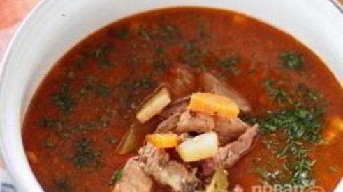 солянка на бульоне из говядины