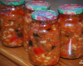 Солянка с баклажанами